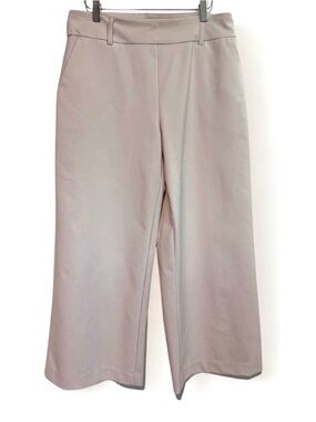 JL Atelier Light Beige Cropped Pants Size Med Nylon-Soandex Blend